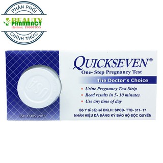 Chính Hãng : Que thử thai nhanh Quickseven (Hộp 1 Que)