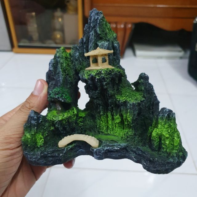 CẢNH NÚI TRANG TRÍ HỒ CÁ NON BỘ 14x5x15cm
