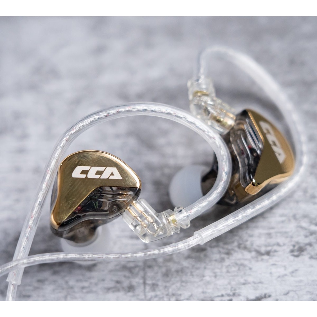 Tai Nghe CCA CRA+ Nhét Tai Hybrid 1 Dynamic In Ear Hifi | NGHE TẠP nhạc cụ Jazz | Kiểm Âm | Có Mic