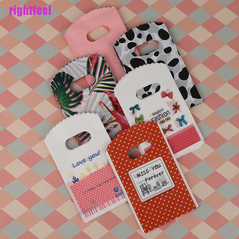Bộ 50 Túi Nhựa Mini 9x15cm In Chữ Thank You Dùng Làm Quà Tặng