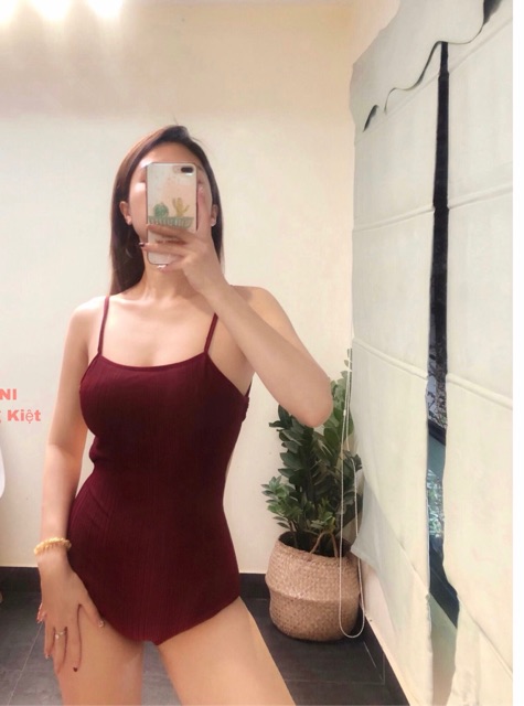 (Có sẵn,ảnh thật) đồ bơi bikini liền thân buộc dây lưng swimwear