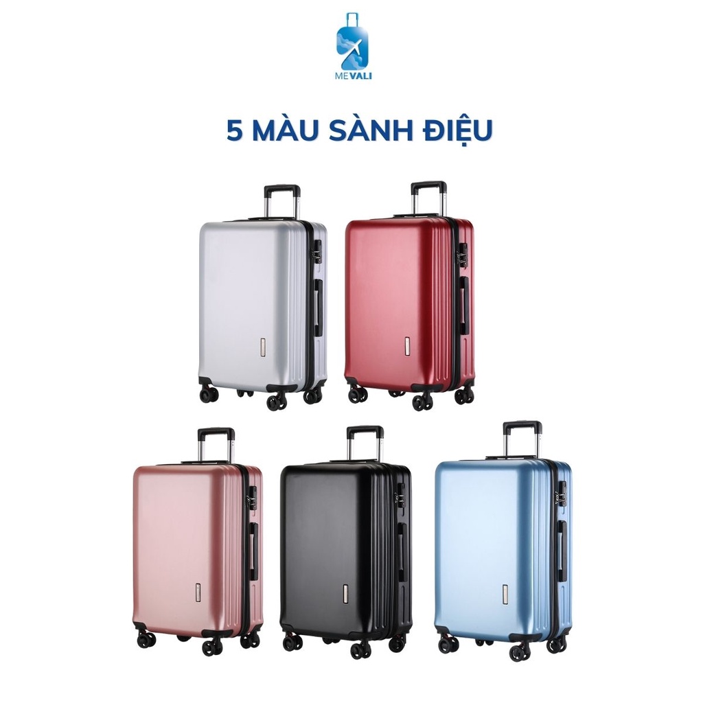 Vali du lịch MEVALI 001 vali kéo size 20 inchs + 24 inchs nhựa ABS chắc chắn bảo hành 5 năm