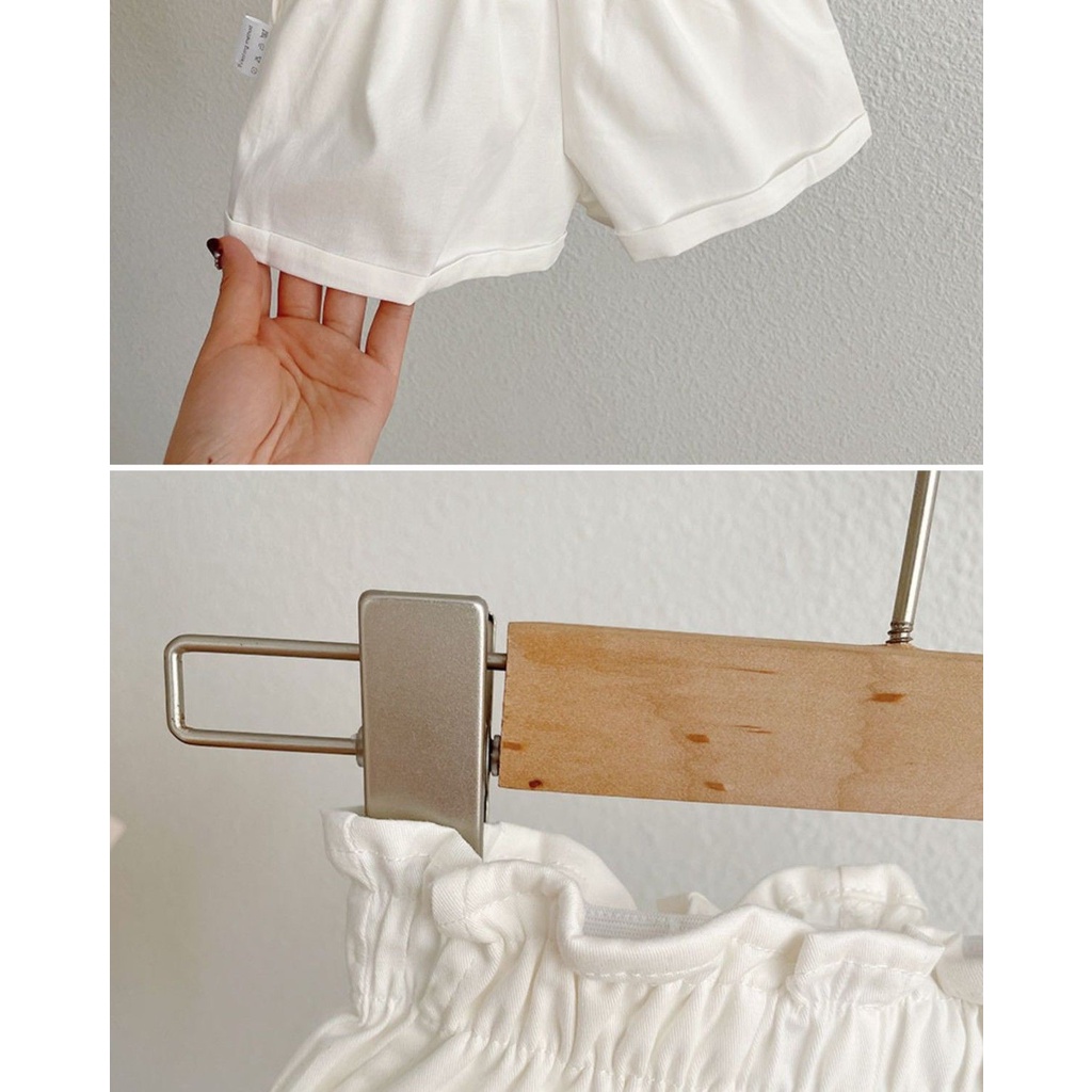 [Babycat Hàng Có Sẵn Bán Chạy Quần Short Cạp Cao Mùa Hè Phong Cách Hàn Quốc Nhật Bản/Hàn Quốc Cho Bé Gái