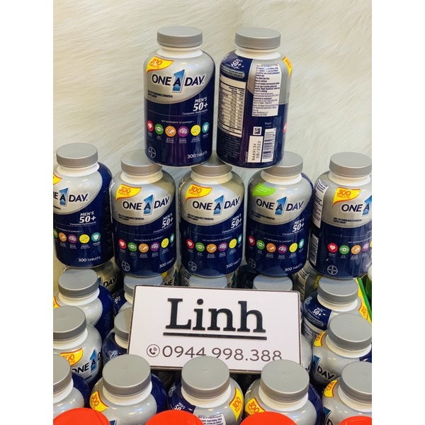 Vitamin tổng hợp One a day dưới 50 tuôi - One A Day Complete Multivitamin For man, For woman's 300v