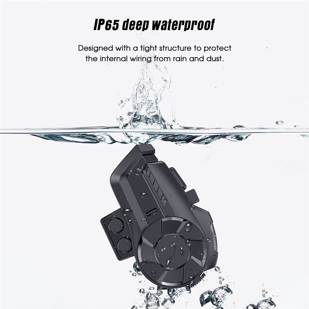 Bộ Đàm Liên Lạc Gắn Mũ Bảo Hiểm Xe Máy Bluetooth 5.0 800M Tích Hợp FM