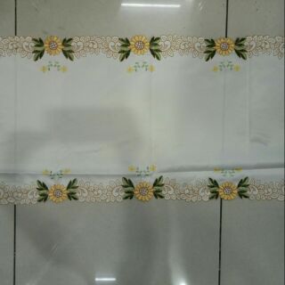 Khăn trải bàn vải hoa thêu 50*1m10