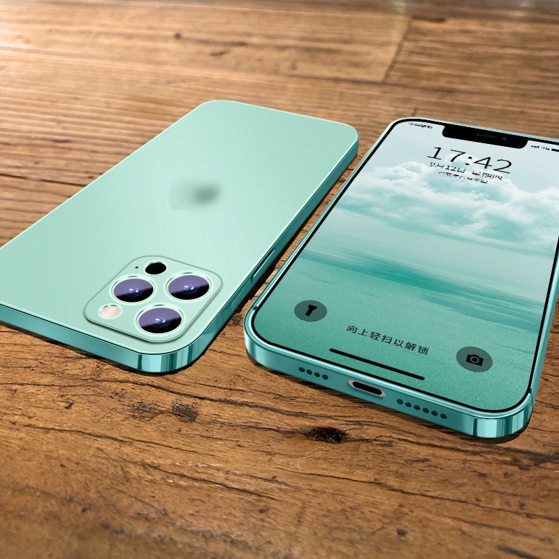 Ốp điện thoại TPU viền mềm màu nhám đơn giản cho IPhone 13 12 11 Pro Max XS Max