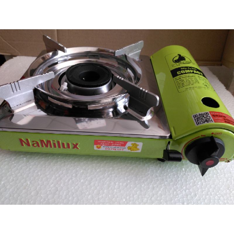 Bếp ga mini Namilux KIỀNG INOX 1811PS (2 MÀU XANH, ĐO)