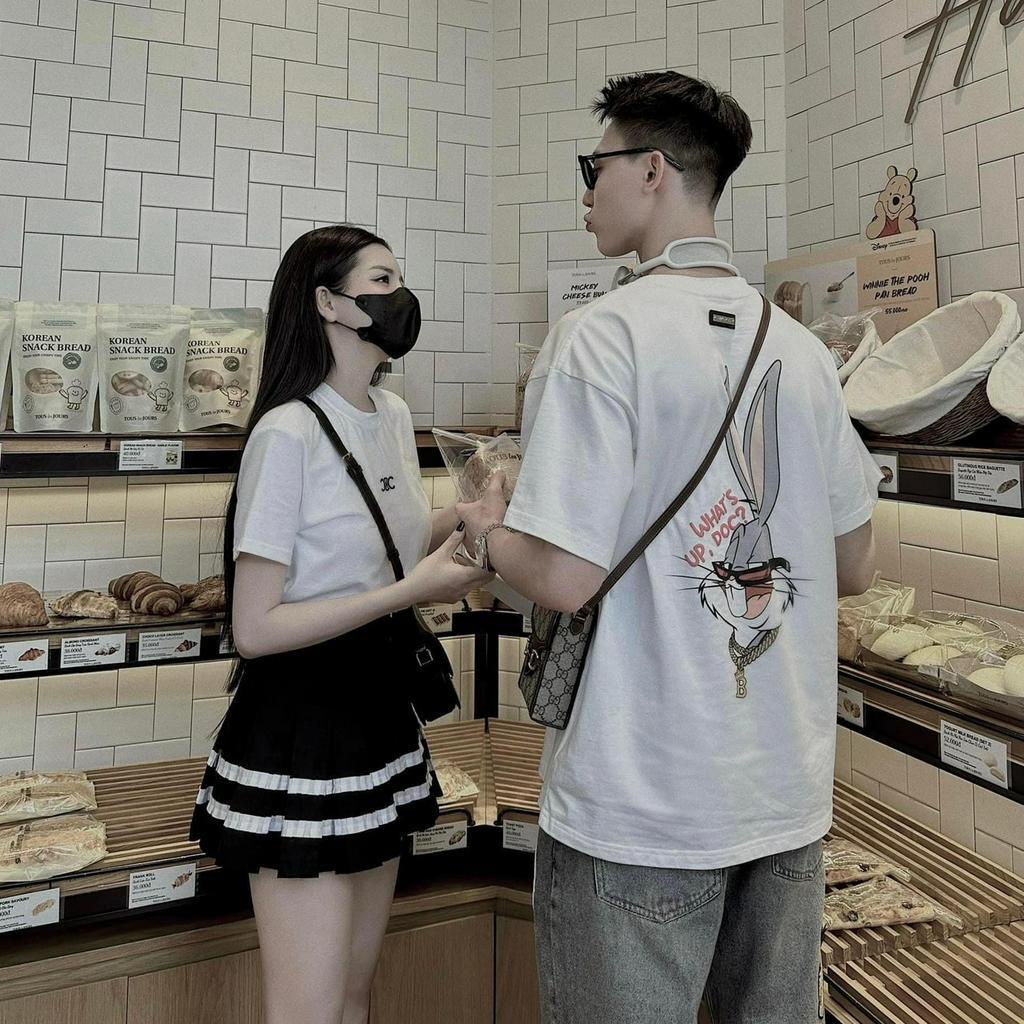 Áo thun gia đình thỏ 1900s thug life cho bé , áo phông trẻ em unisex form rộng , Kid_genz