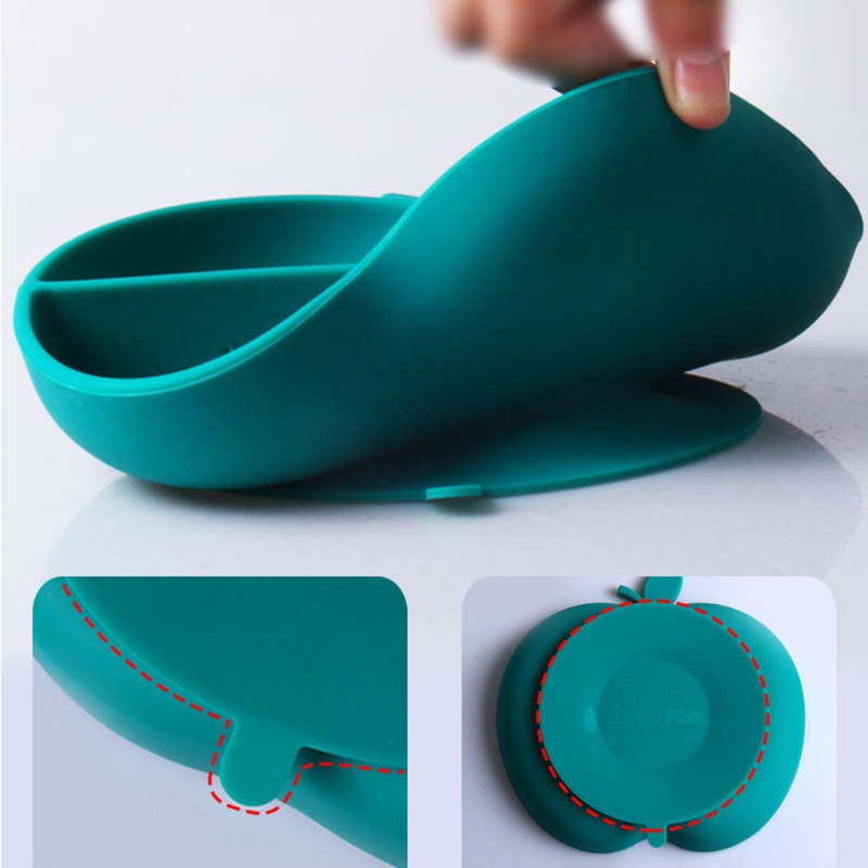 Đĩa Ăn Chia Ngăn Bằng Silicone Không BPA Cho Bé