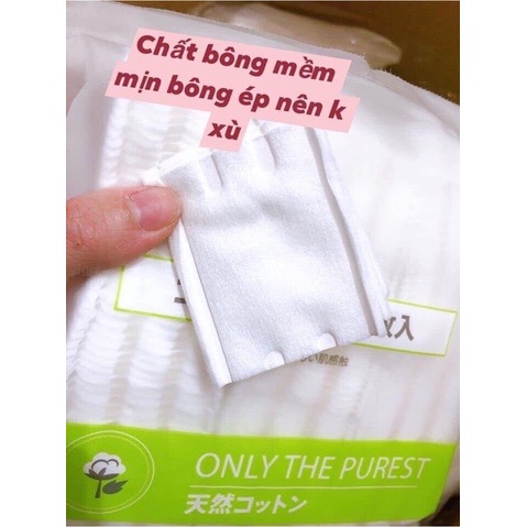 Bông tẩy trang 180 miếng cotton pad Miniso Nhật
