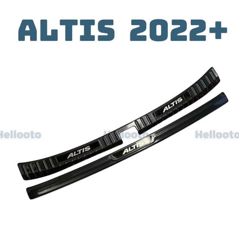 Nẹp cốp xe, chống trầy cốp xe Toyota Altis 2022 2023 mẫu carbon chống trầy xước xe hiệu quả