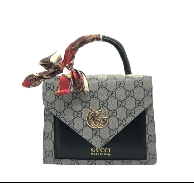 Túi xách nữ đeo chéo, đeo vai tặng kèm khăn có quai sách thanh lịch sang trọng