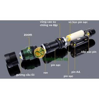 ĐÈN PIN SIÊU SÁNG 200M NX HY-815 ZIPPER Vt185