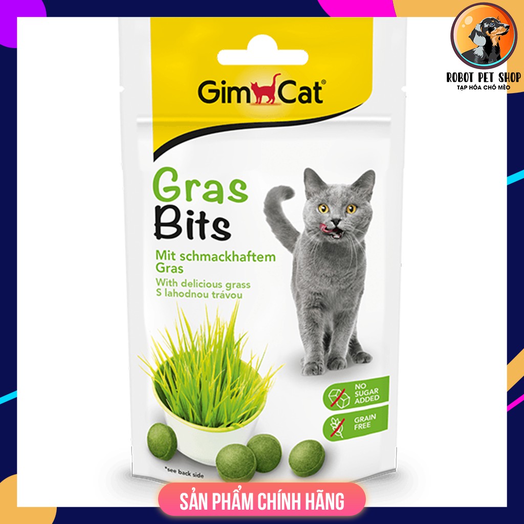 Gimcat grass bits - Bánh thưởng cho mèo vị cỏ mèo