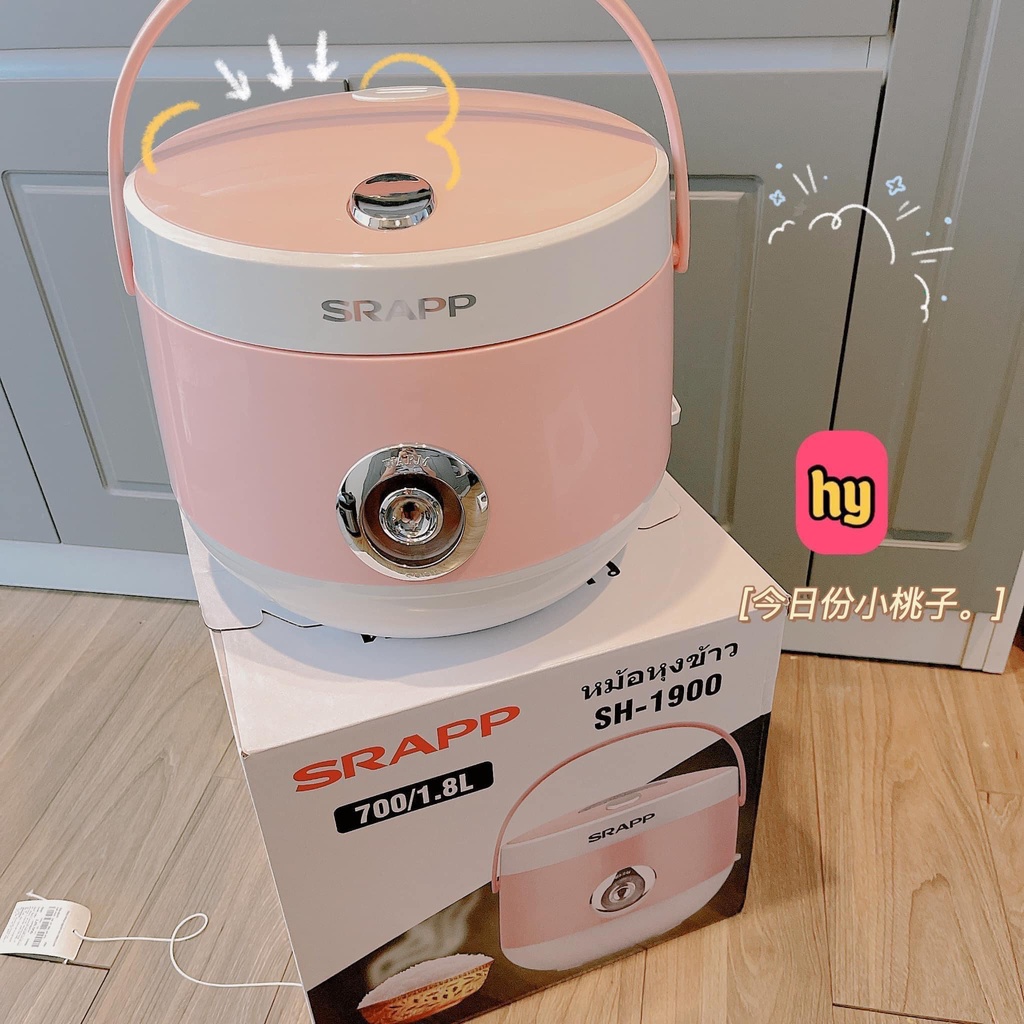 [ ẢNH THẬT] Nồi Cơm SHARP 1L8 Quai Sách Siêu Xinh, Hàng Đẹp