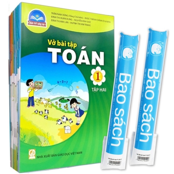 Sách Giáo Khoa Bộ Lớp 1 - Chân Trời Sáng Tạo - Sách Bài Tập (Bộ 11 Cuốn) (2022) + 2 Cuộn Bao Sách Nylon TP