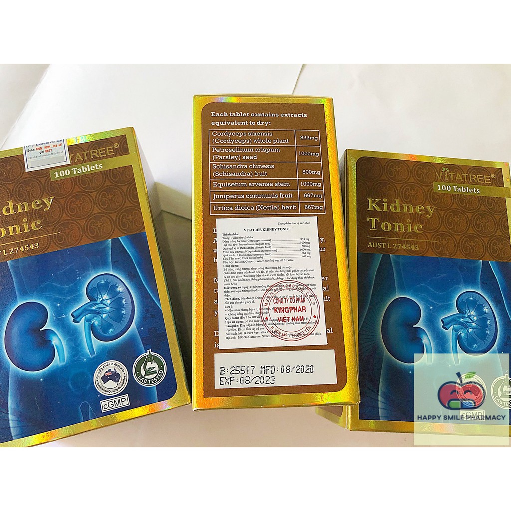 (Được check hàng trước khi đóng gói) KIDNEY TONIC VITATREE