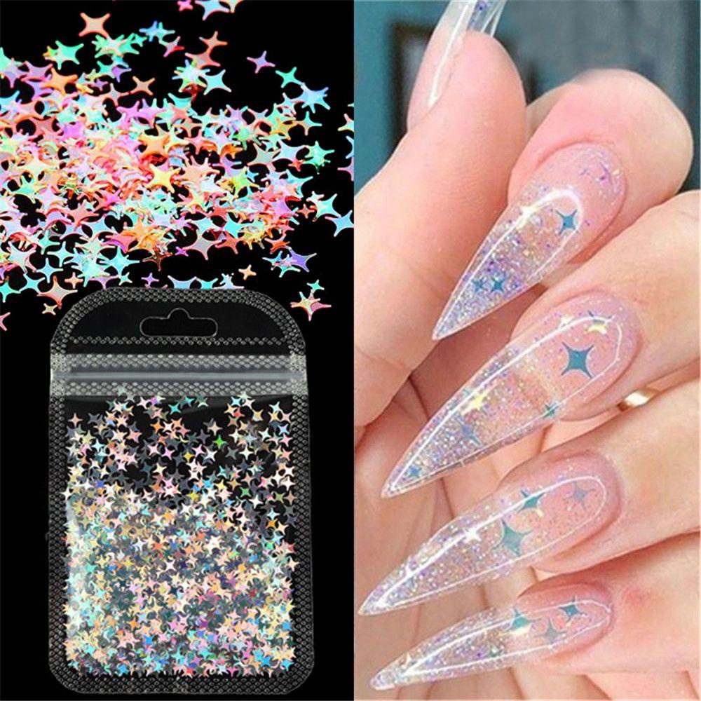 Kim Sa 3D Lấp Lánh Trang Trí Móng Tay Mới