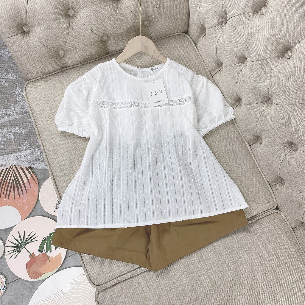Set đồ nữ cá tính, set quần sóc áo quây đi chơi sang chảnh mùa hè đẹp 8A00127 | BigBuy360 - bigbuy360.vn
