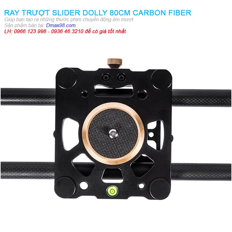 Ray trượt Slider Dolly carbon fiber 80cm chuyên nghiệp cho dựng phim