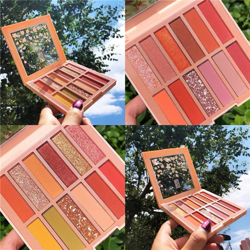 🌸🌸Phấn Mắt 12 Ô TuTu Sakura Flowers Eyeshadow Phiên Bản Hoa Anh Đào 🌸🌸