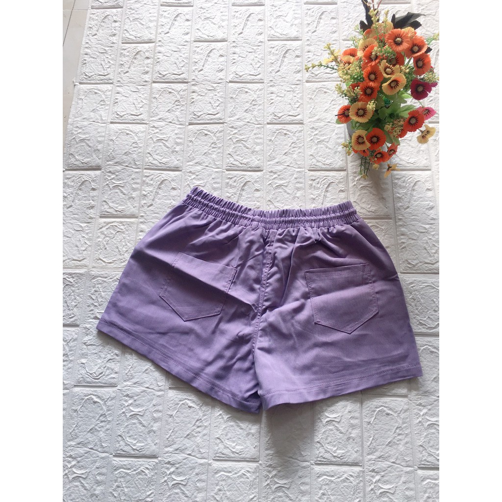 [Mã FAMAYWA giảm 10K đơn 50K] quần sooc đùi nữ chất bò giấy | BigBuy360 - bigbuy360.vn