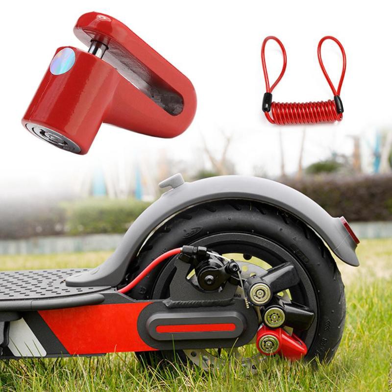 Khóa Đĩa Phanh Chống Trộm Có Dây Thép Bảo Vệ An Toàn Cho Xe Máy / Xe Đạp