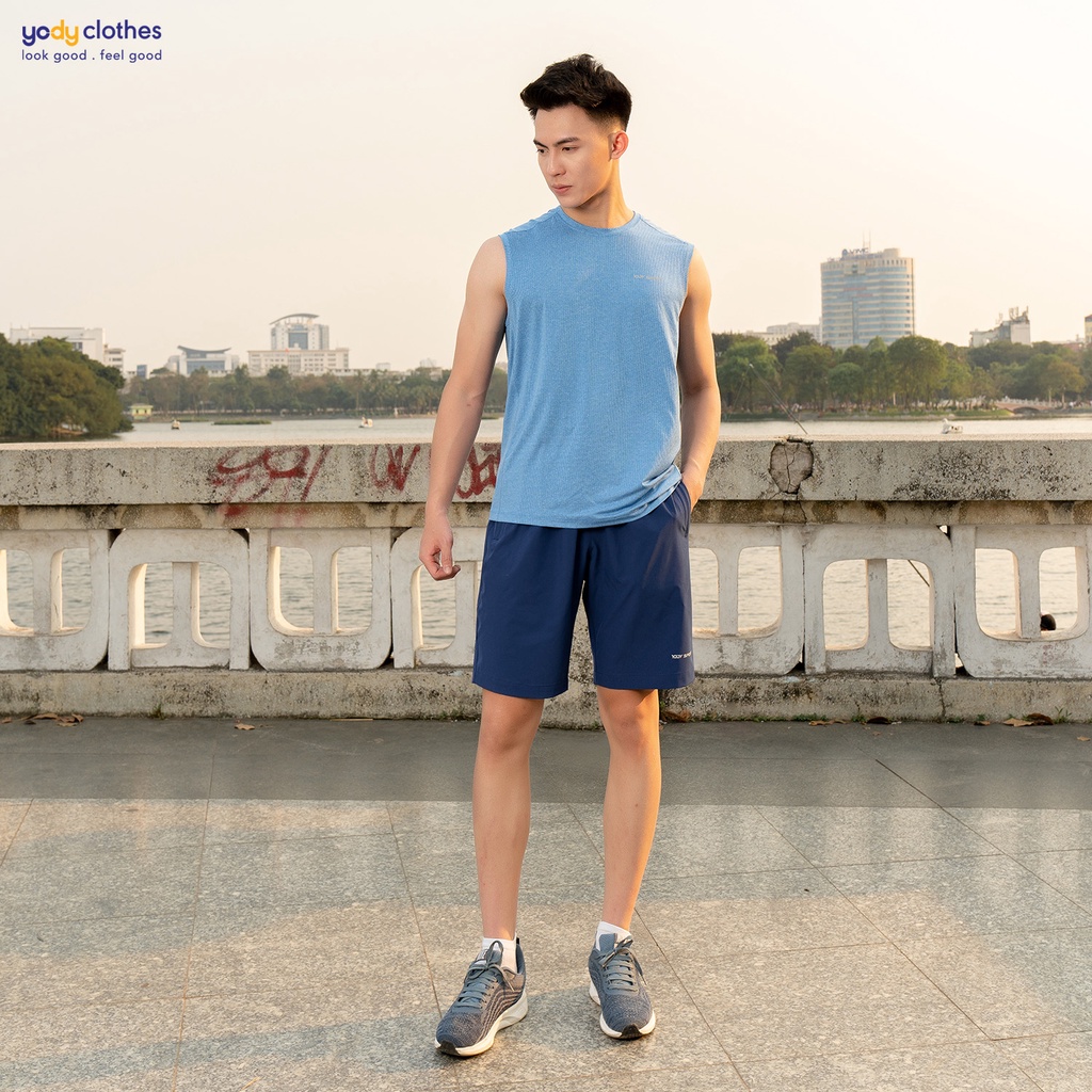 [SALE 30%] Quần short quần đùi thể thao nam YODY basic thoáng mát nhẹ nhàng bền màu SQM5003