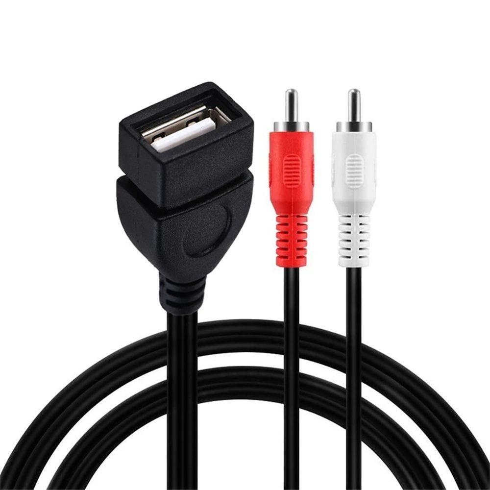 Dây Cáp Nối Dài Chuyển Đổi Cổng USB A Male RCA Male Sang RCA Male