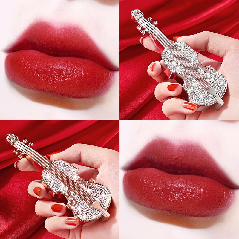 [Hàng mới về] Son kem nhung lì lâu trôi vỏ hình đàn violin cổ điển