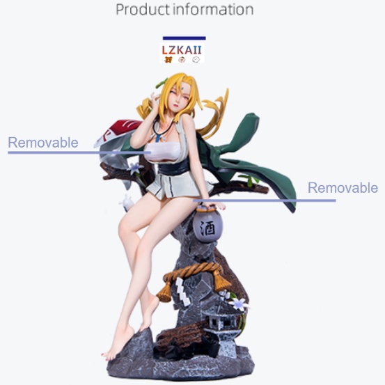 Mô Hình Nhân Vật Hoạt Hình Naruto × Tsunade 32Cm Có Thể Tháo Rời Chất Lượng Cao