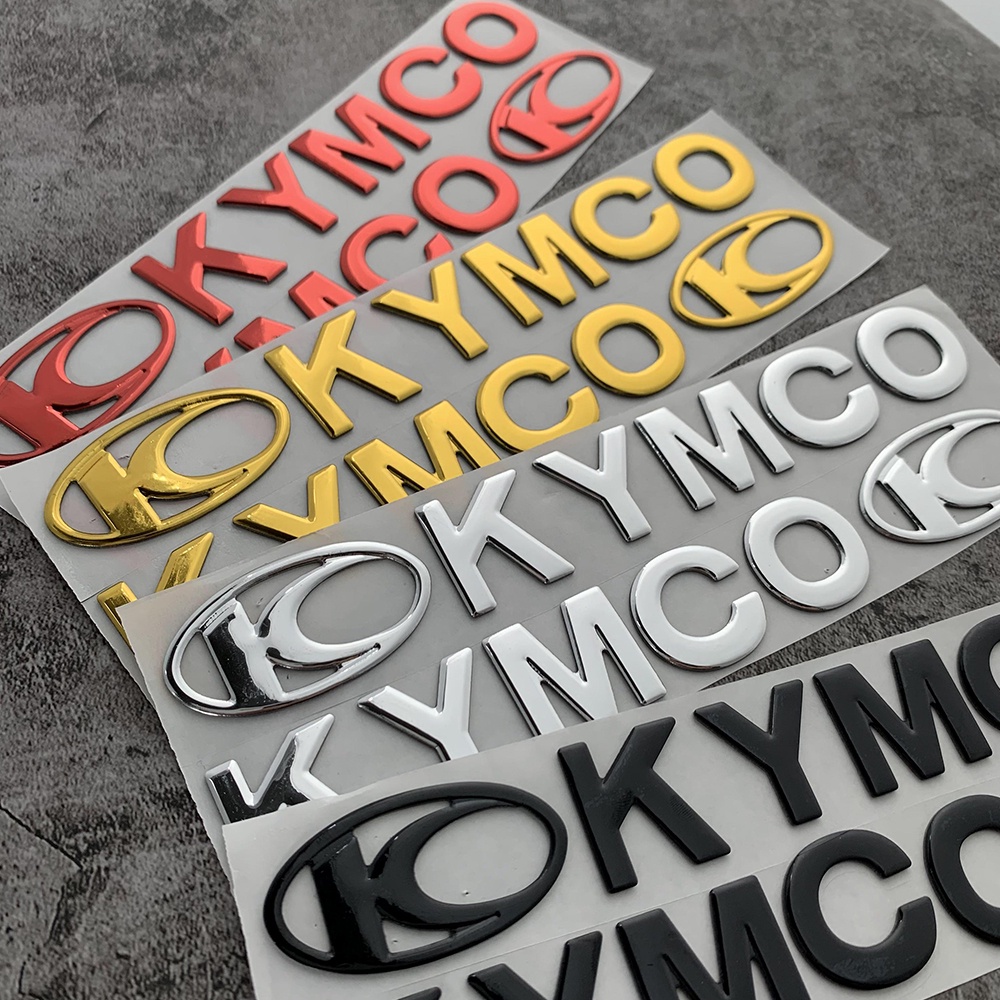 Bộ 2 Miếng Dán 3D Trang Trí Chống Thấm Nước Dành Cho Xe Mô Tô KYMCO