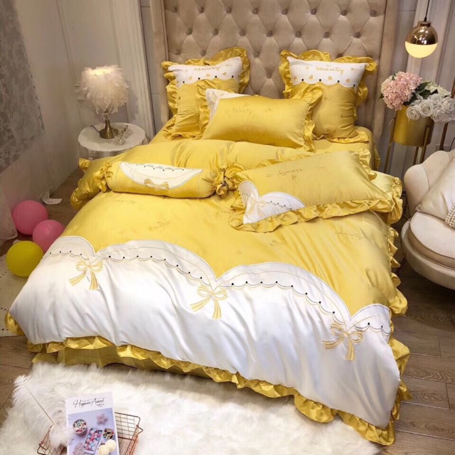 Grap Lụa Thêu Nơ Tiểu Thư Công Chúa Phối Bèo Điệu Đà