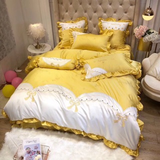 Grap Lụa Thêu Nơ Tiểu Thư Công Chúa Phối Bèo Điệu Đà