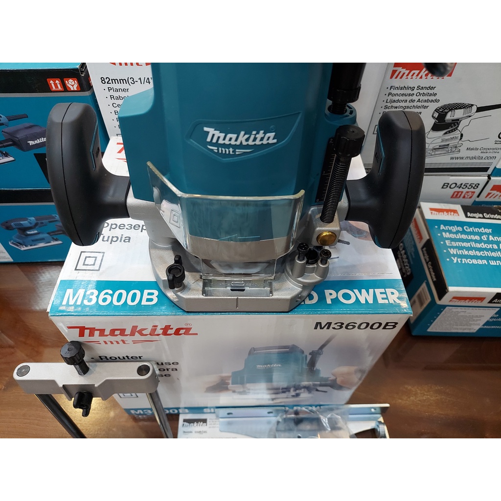 Máy Phay Cầm Tay Makita M3600B - 12,7MM - ROUTER/PLATFORM/ĐỊNH TUYẾN, Soi Mộng/Cắt mép/Chạy Chỉ