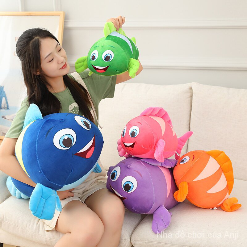 AIXINI 5 Colors Finding Nemo Baby Plush Toys Clownfish Finding Dory 2 Clownfish Nemo Birthday Gifts Kawaii Plushie Stuffed Toy Anime Plush No Toy Fish Plush Toy Animals