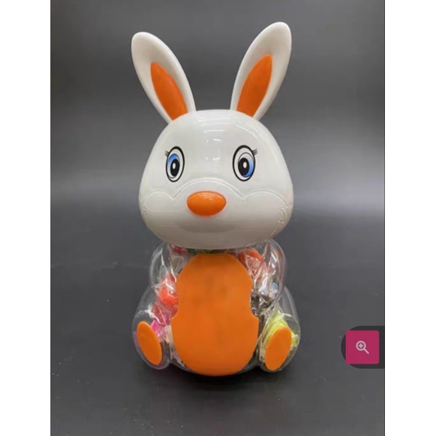 Đất nặn an toàn 12 màu tự nhiên cho bé, bột nặn hộp hình thỏ tiện lợi