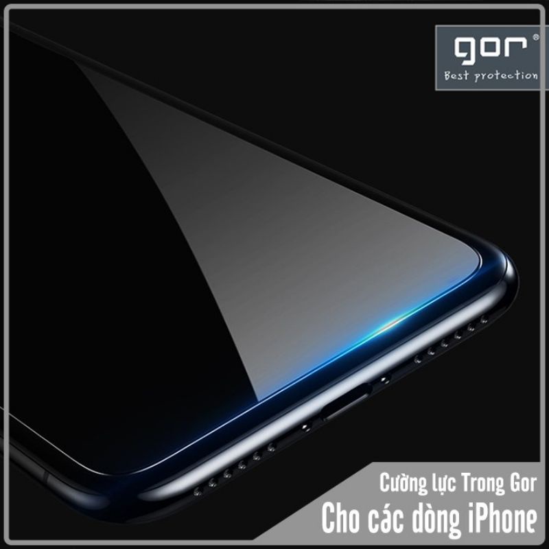 Bộ 2 kính cường lực Gor cho iPhone 14 pro max/14, 13 Pro Max-13-12 Pro max-12-12 Mini-11 Pro,11 pro max/8+/6/7/8