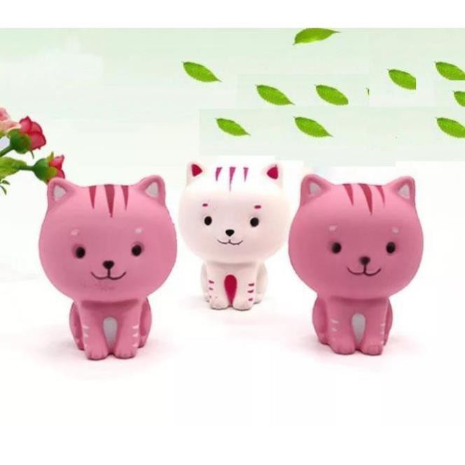 ( MÈO NN) ĐỒ CHƠI BÉ MÈO SQUISHY CÓ PHÂN LOẠI MÀU - kiểu dáng bắt mắt (THV) AA