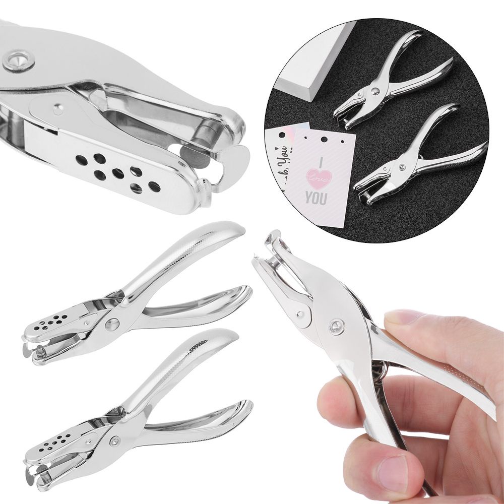 Dụng cụ đục lỗ cầm tay 3/6mm bằng kim loại chuyên dụng cho làm đồ trang sức