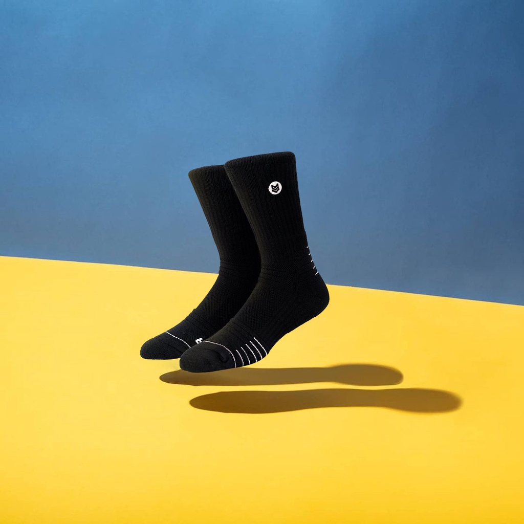 Tất Thể thao Redikick ICON Cushion Cotton Cổ cao Có đệm Thoáng khí Chống hôi chân vớ bóng rổ bóng đá chạy bộ Gym