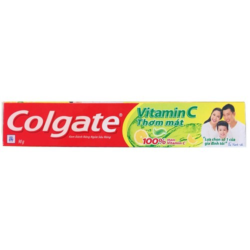 Kem đánh răng Colgate Vitamin C 170G/220G -Thơm mát 100%  Vitamin C- Giảm Nhiệt Miệng