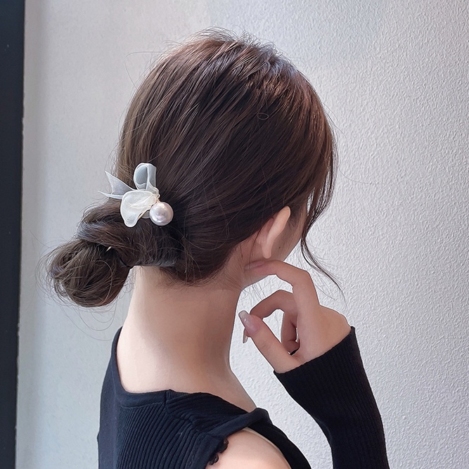 Kẹp Tóc Kim Loại Hình Chữ U Thiết Kế Đơn Giản Cho Nữ