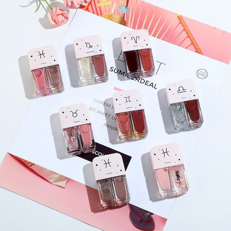 ✨✨ZYAFUN không sử dụng ánh sáng UV có thể không xé móng tay bóng đá bóng móng tay phù hợp với cặp song sinh nhanh chóng khô móng tay nữ thần