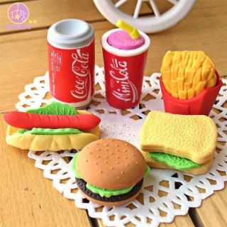Combo 10 túi mù Gôm tẩy bút chì thú dễ thương - quà tặng học sinh