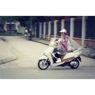 Áo mưa che mặt trong suốt 1 đầu vnm1