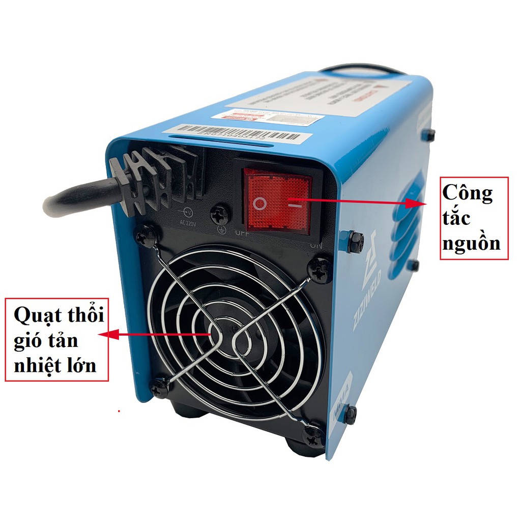 Máy hàn điện tử mini Weldcom ZARC2500 - hàn kéo que 2.5mm