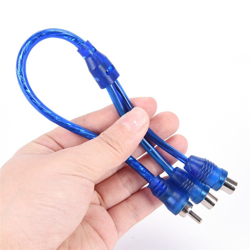 Dây Cáp Âm Thanh Chữ Y Chia 1 Đầu Đực Sang 2 Đầu Cái Rca