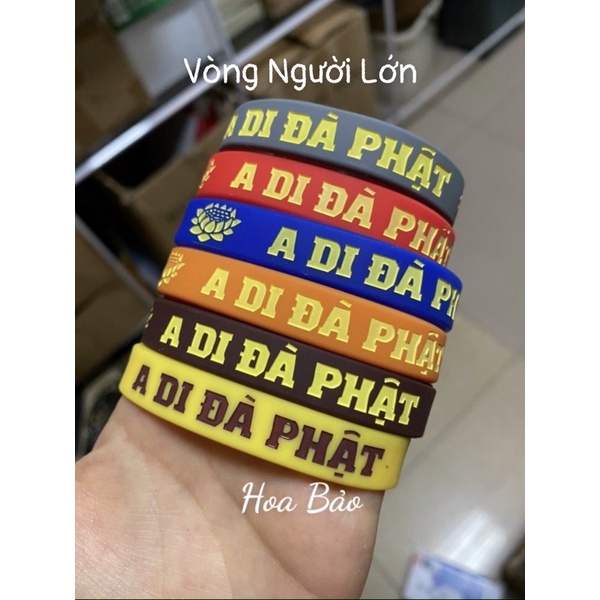 Vòng Tay A Di Đà Phật  - Vòng Tay Cao Su chữ A Di Đà Phật